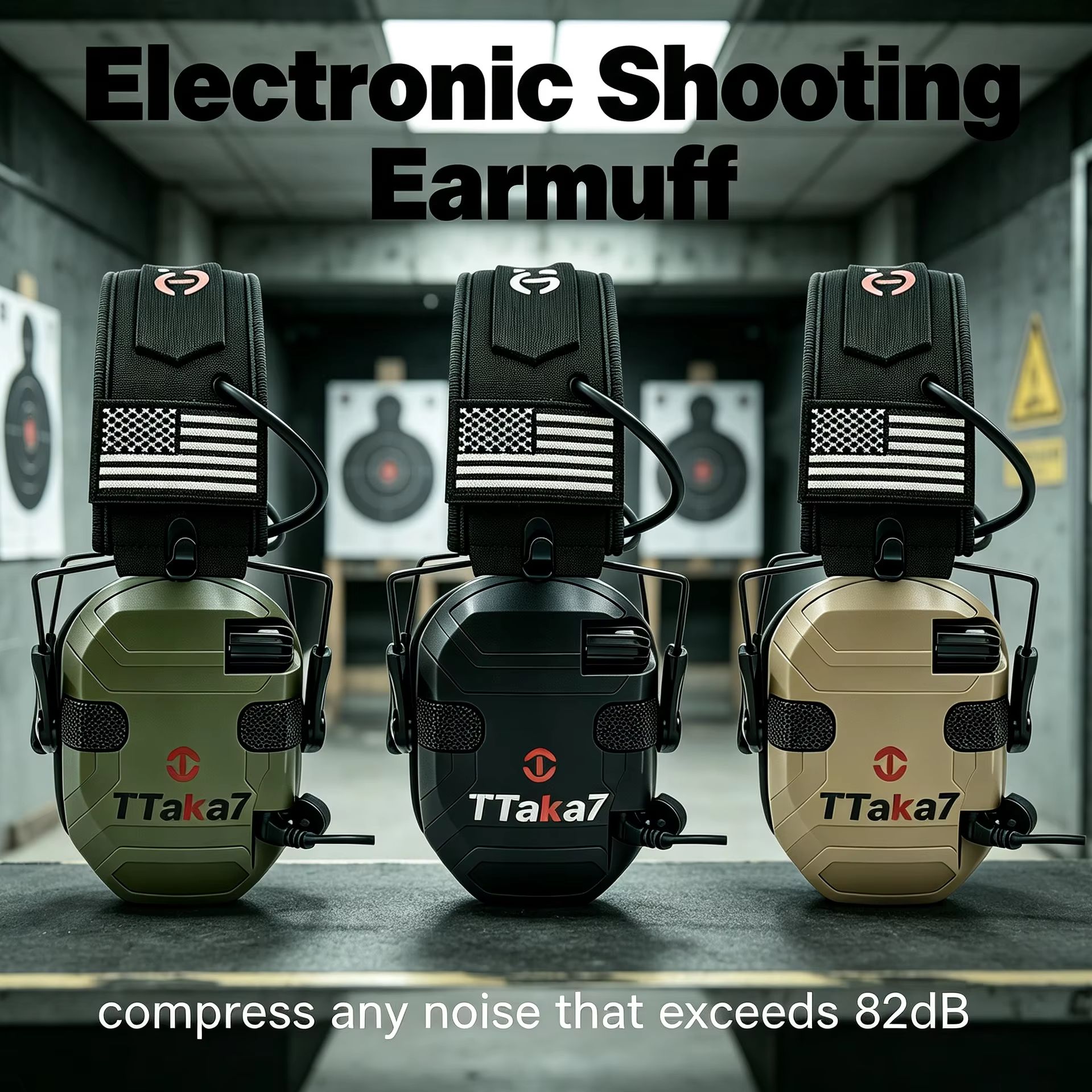 Shooting Ear Muff - New Tactical Electronic Shooting Foldable Earmuff