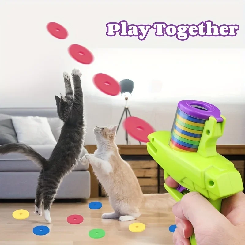 Hunting Dog Outdoor - Foam Disc Launcher, 15pcs Reusable Soft