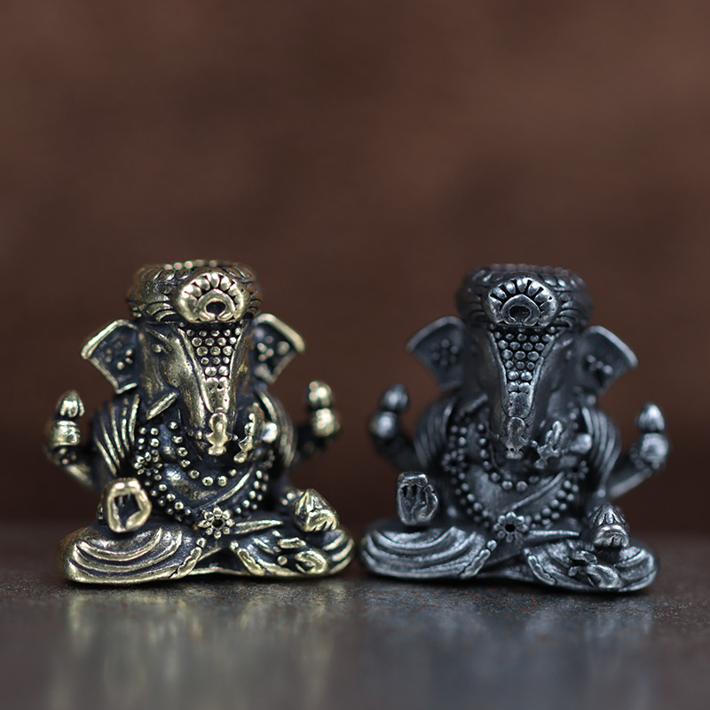 Paracord Survival Bracelet - Thailand Elephant God Brass Knife Beads