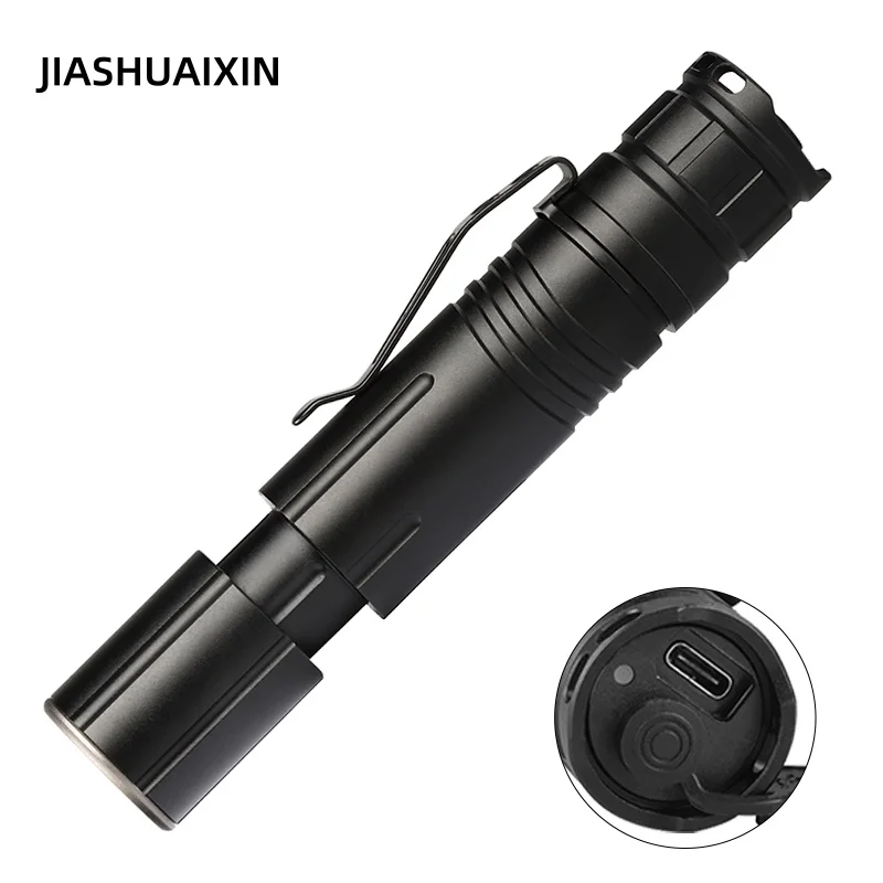 Tactical Flashlight Rechargeable - JIASHUAIXIN New XHP50 Zoom Type-C Charging
