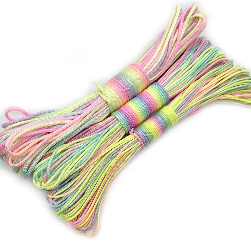 Paracord Survival Bracelet - 2026 31mRainbow Paracord Rope 4mm 7