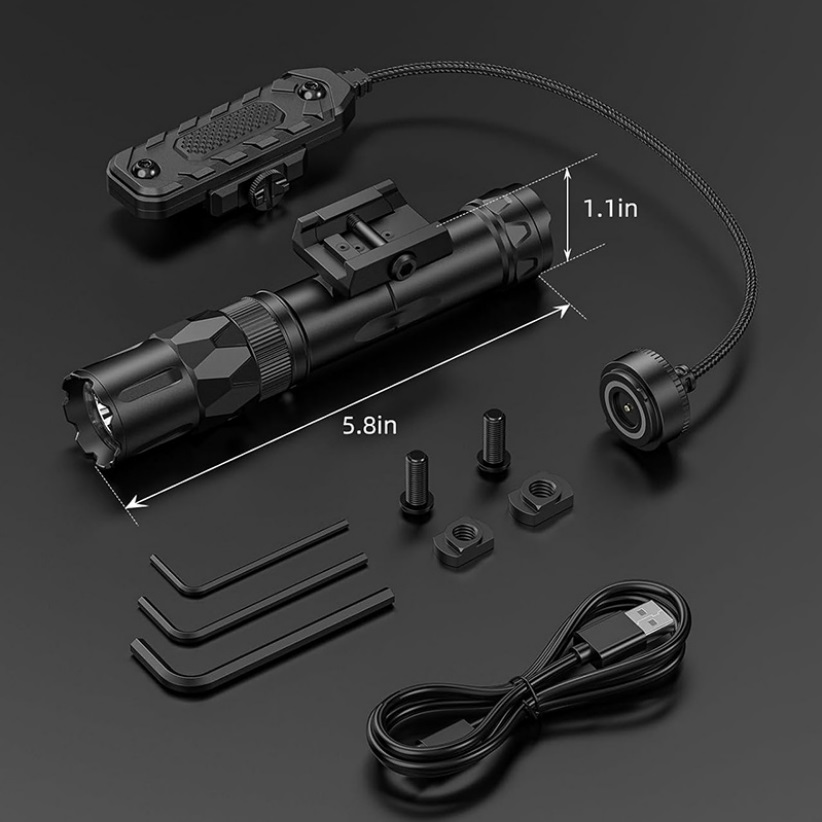 Richfire 2500LM Tactical Flash - Tactical Flashlight Rechargeable 评论和价格