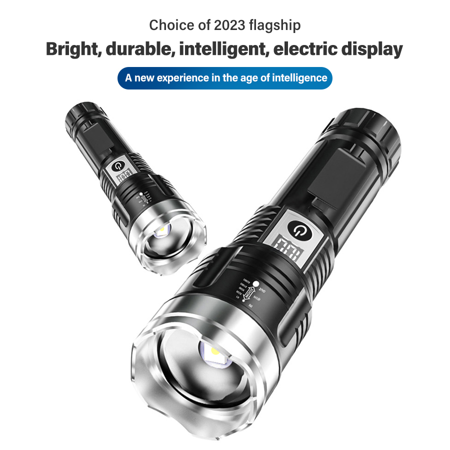 High Power 200000LM LED Flashl - Tactical Flashlight Rechargeable 评论和价格