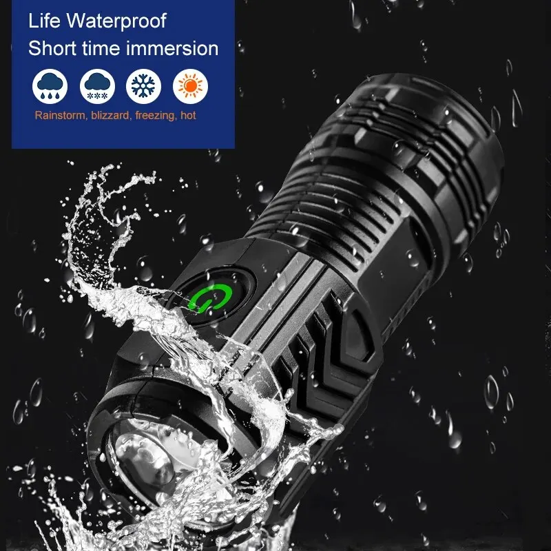 Portable Mini 3 LED Handheld F - Tactical Flashlight Rechargeable 评论和价格