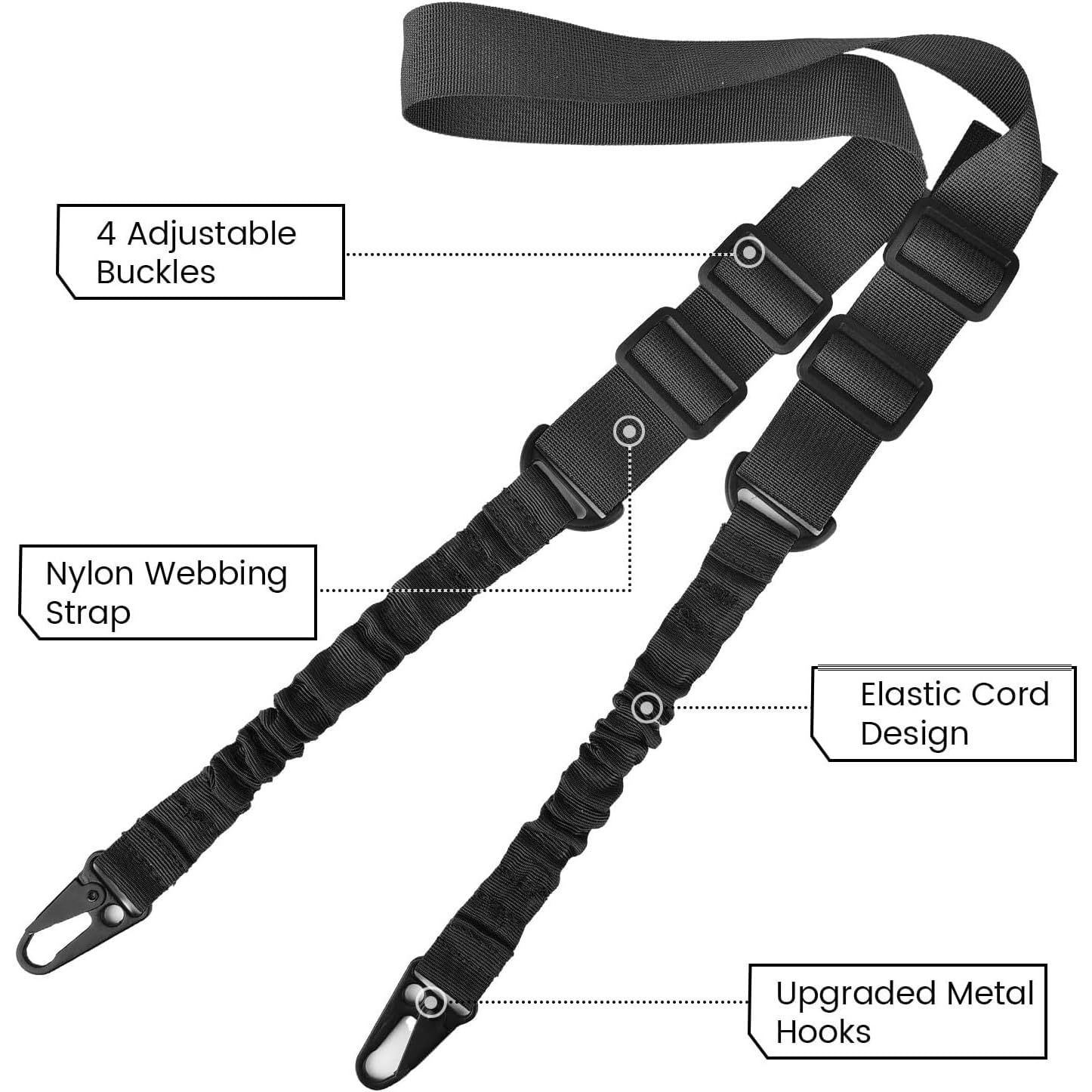 Tactical Two Point Sling-2 Pic - Rifle Sling Swivel 评论和价格