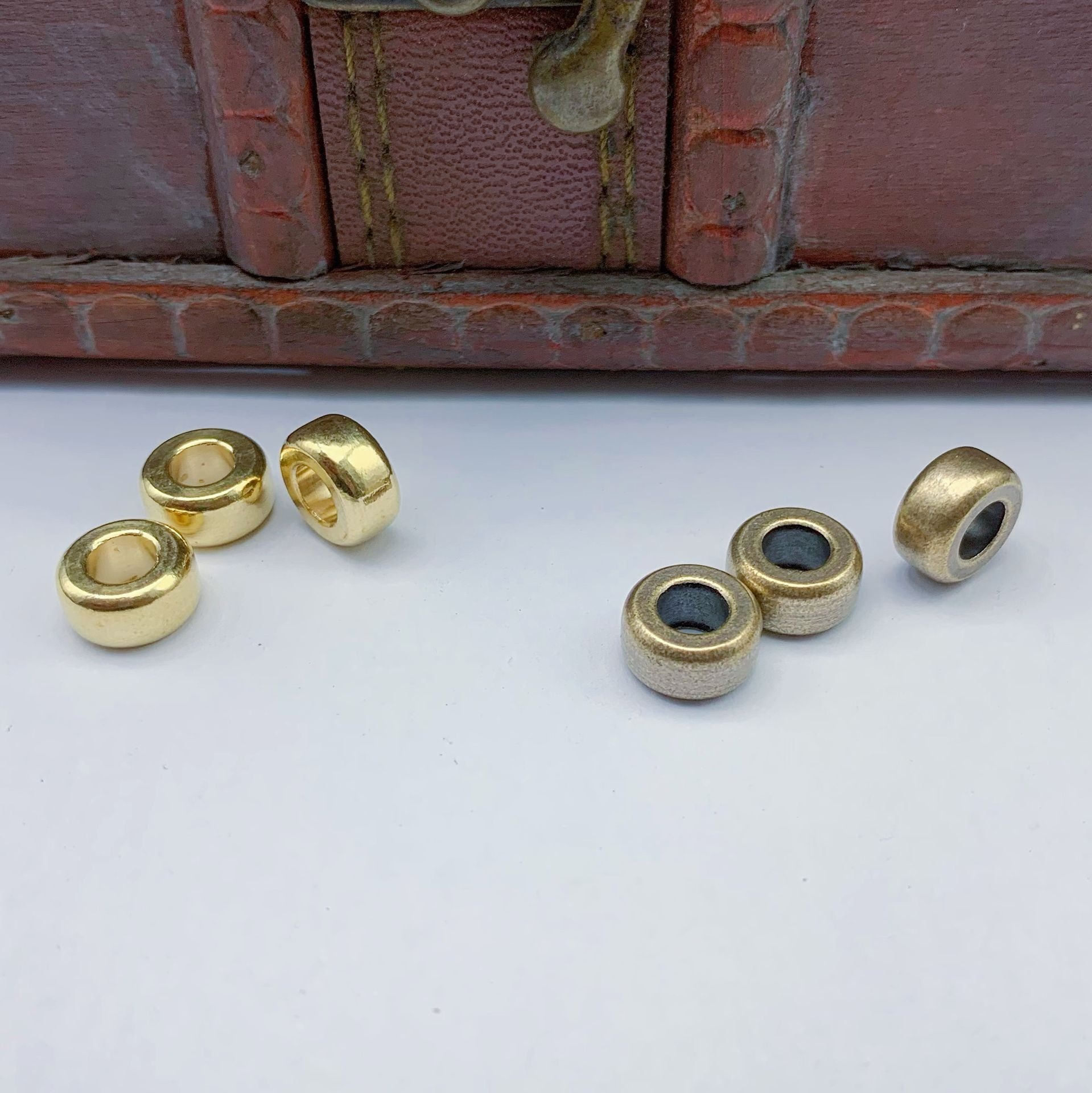 10pcs Brass old bead DIY brace - Paracord Survival Bracelet 评论和价格