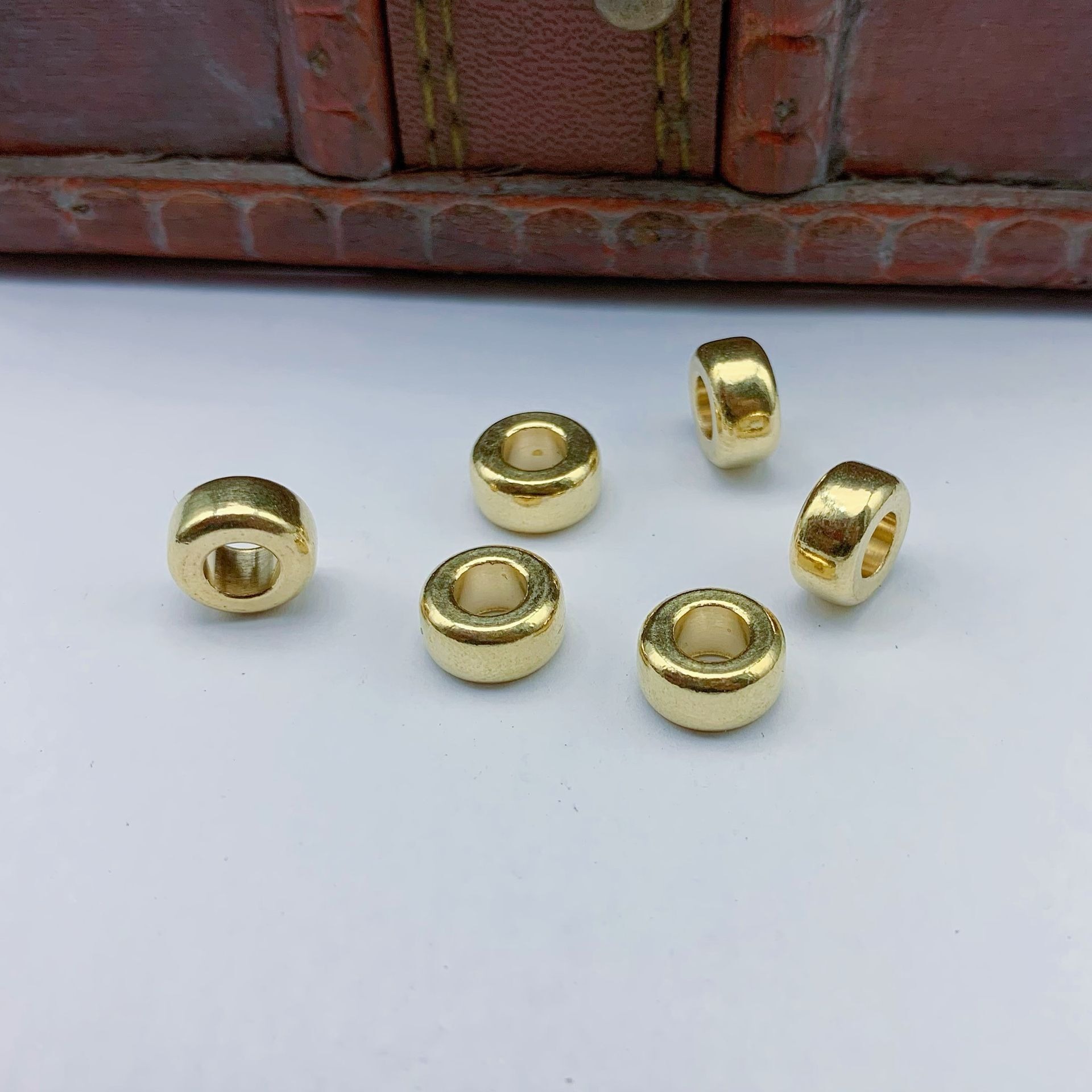 10pcs Brass old bead DIY brace - Paracord Survival Bracelet 评论和价格