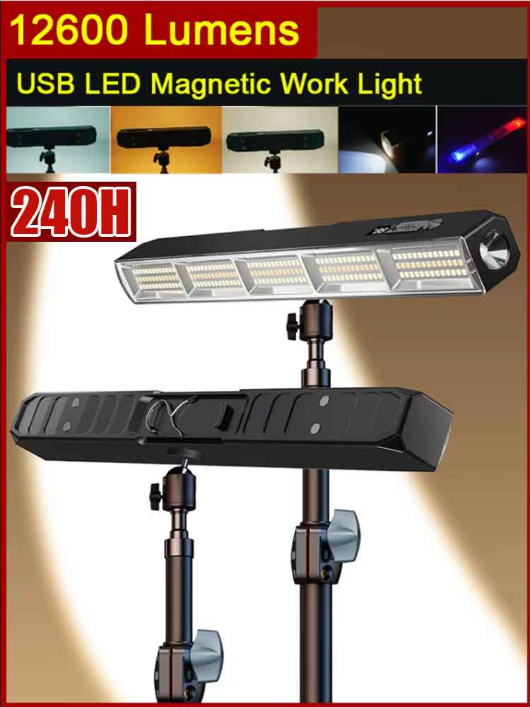 High Power Magnetic LED Light  - Tactical Flashlight Rechargeable 评论和价格