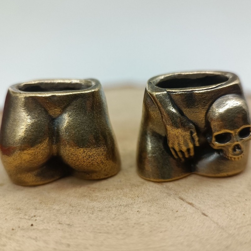 Love Skull Brass Knife Beads E - Paracord Survival Bracelet 评论和价格