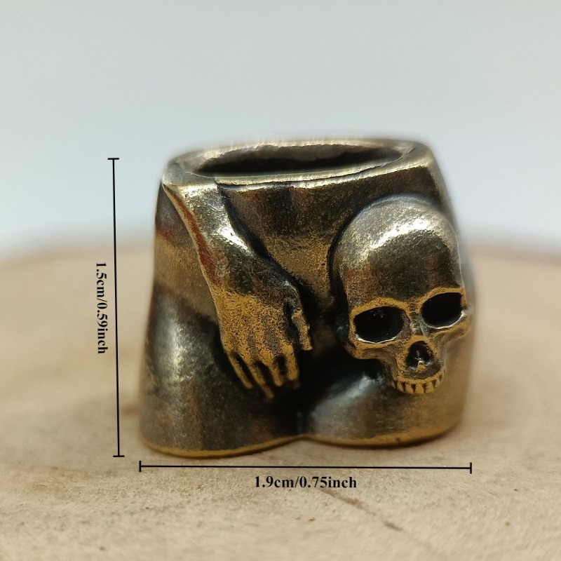 Love Skull Brass Knife Beads E - Paracord Survival Bracelet 评论和价格