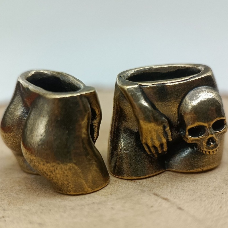 Love Skull Brass Knife Beads E - Paracord Survival Bracelet 评论和价格