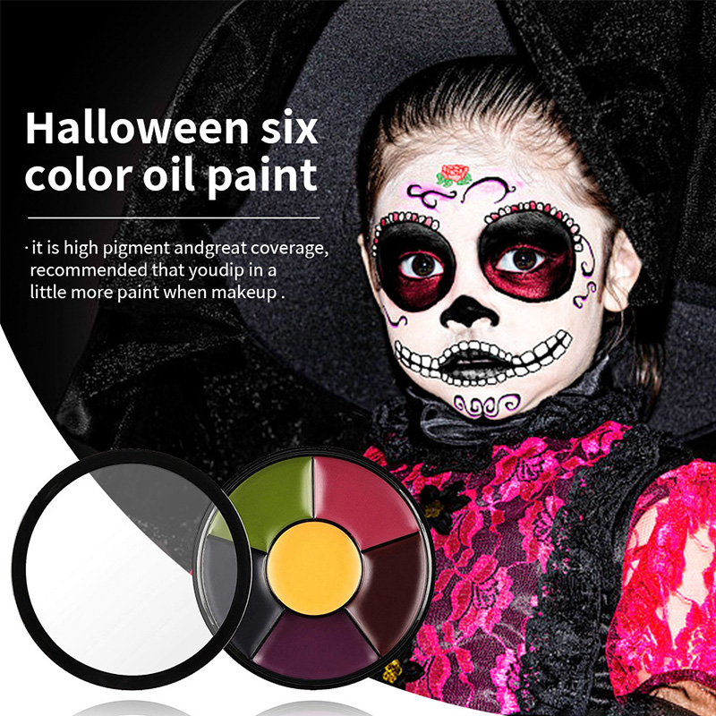 6 Color Oil Face Paint palette - Camo Face Paint 评论和价格