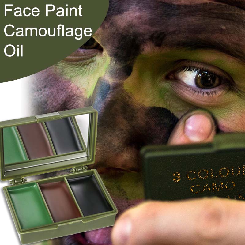 3 Colors Camouflage Face Paint - Camo Face Paint 评论和价格
