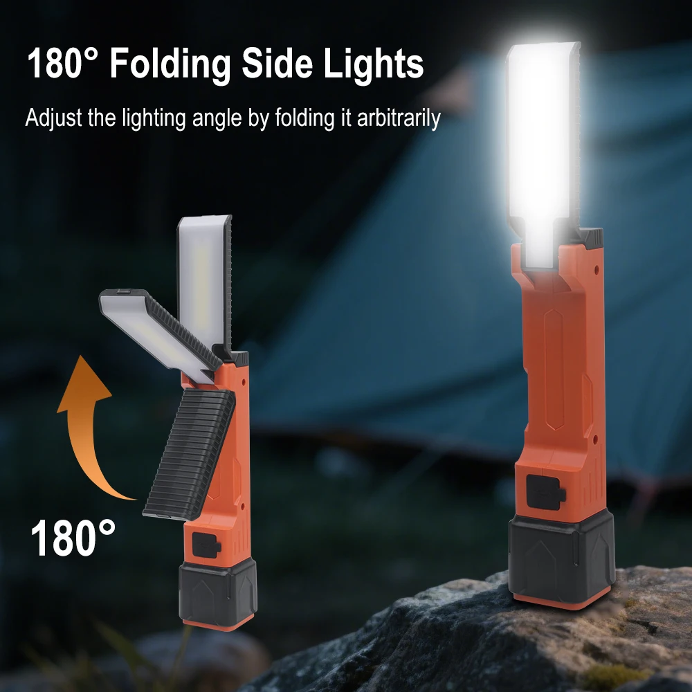 BORUiT 300LM LED Work Light Zo - Tactical Flashlight Rechargeable 评论和价格