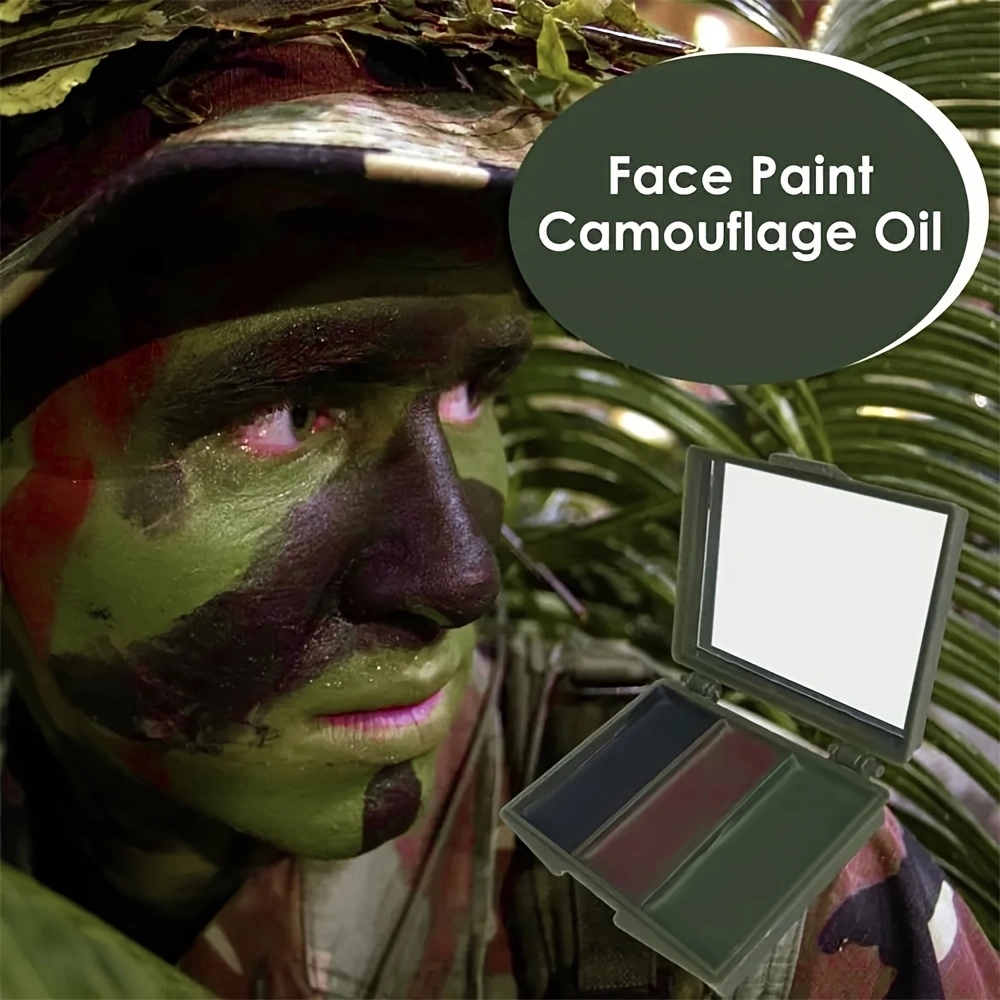 Three-Color Camouflage Face Pa - Camo Face Paint 评论和价格