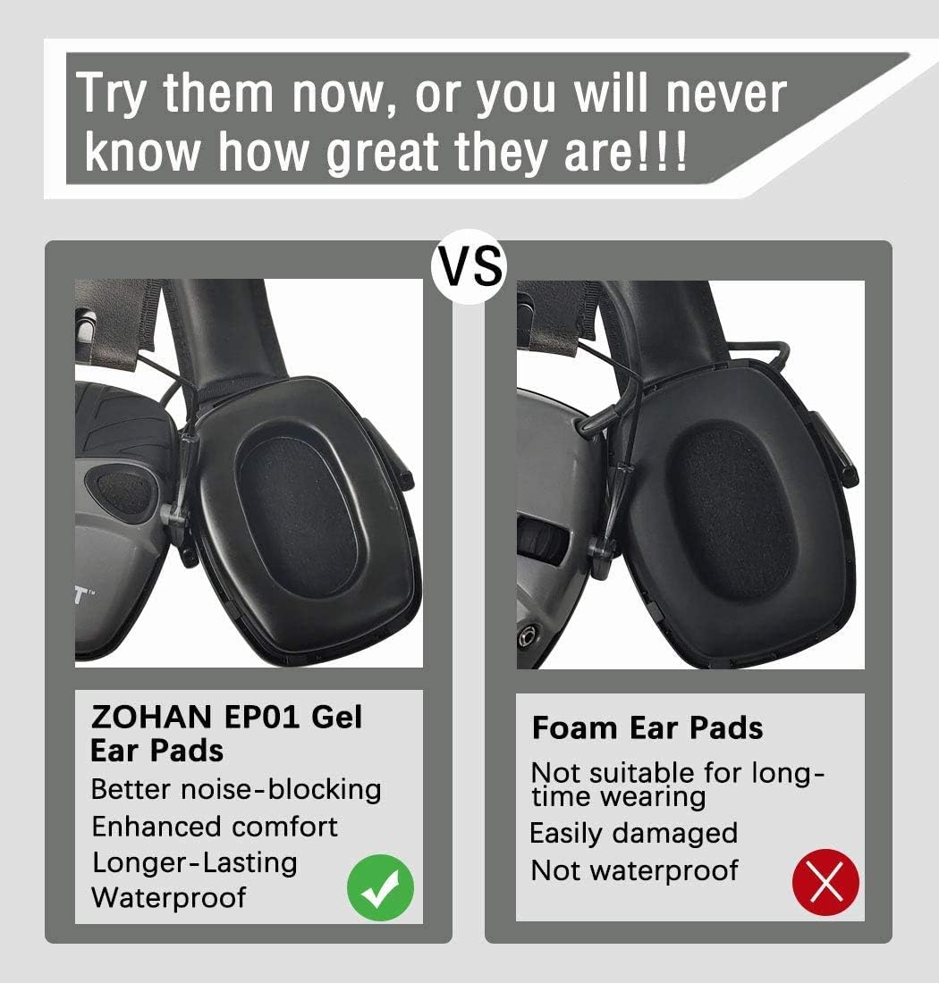 ZOHAN Gel Ear Pads, Replacemen - Shooting Ear Muff 评论和价格