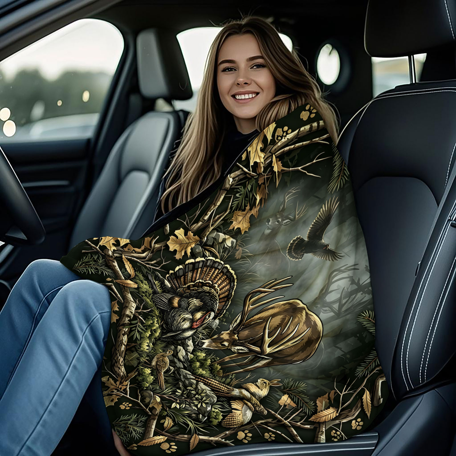 Vintage Woodland Animal Throw  - Wildman Hunting & Outdoor 评论和价格