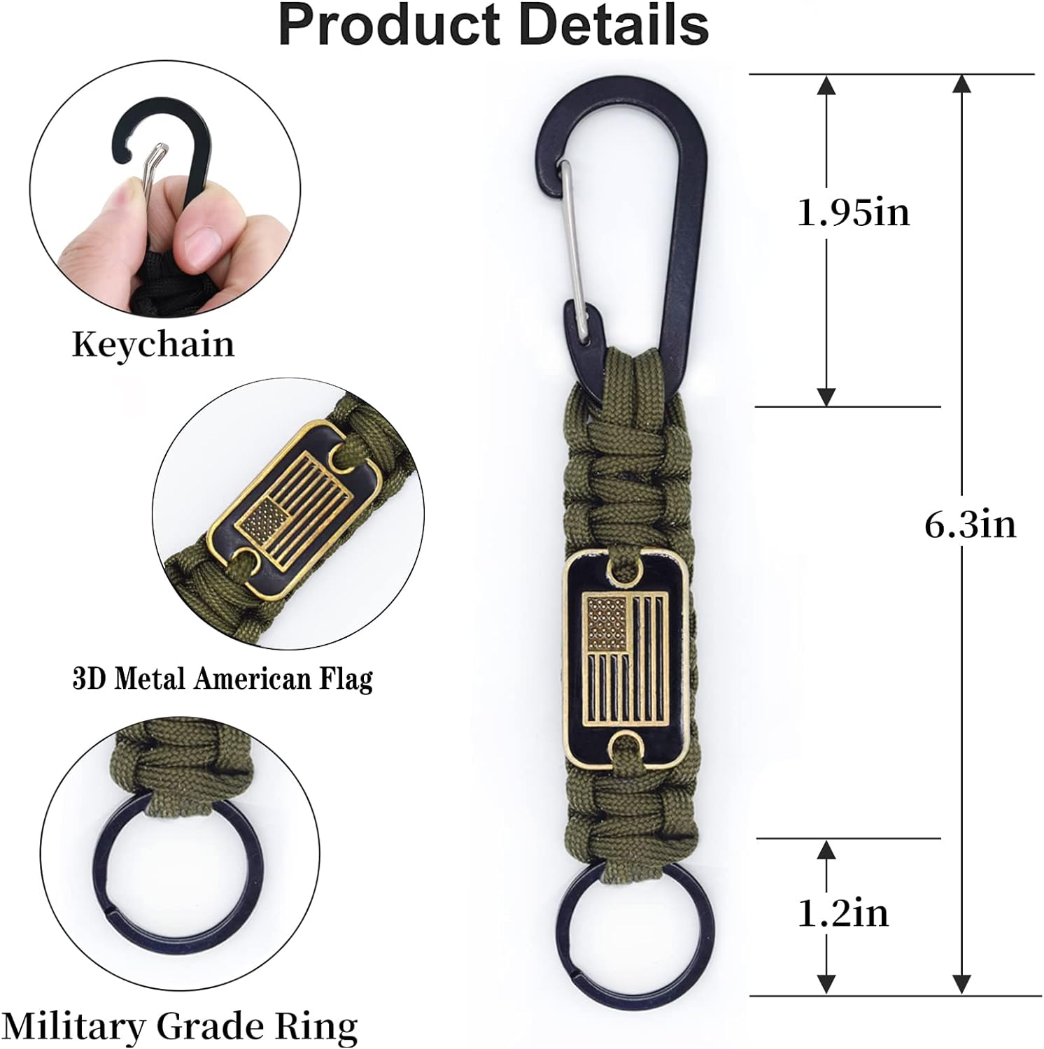 2 Pcs Heavy Duty Braided Parac - Paracord Survival Bracelet 评论和价格
