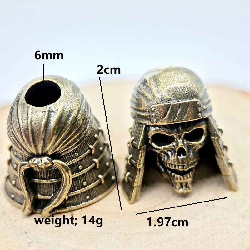 Ninja Skull Head Brass Knife B - Paracord Survival Bracelet 评论和价格