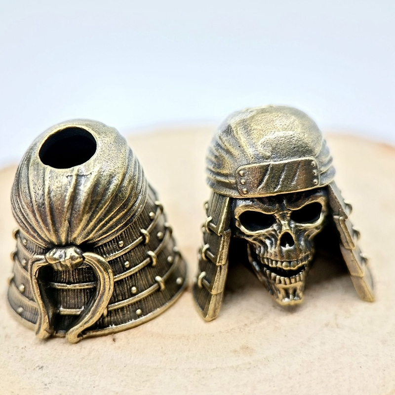 Ninja Skull Head Brass Knife B - Paracord Survival Bracelet 评论和价格