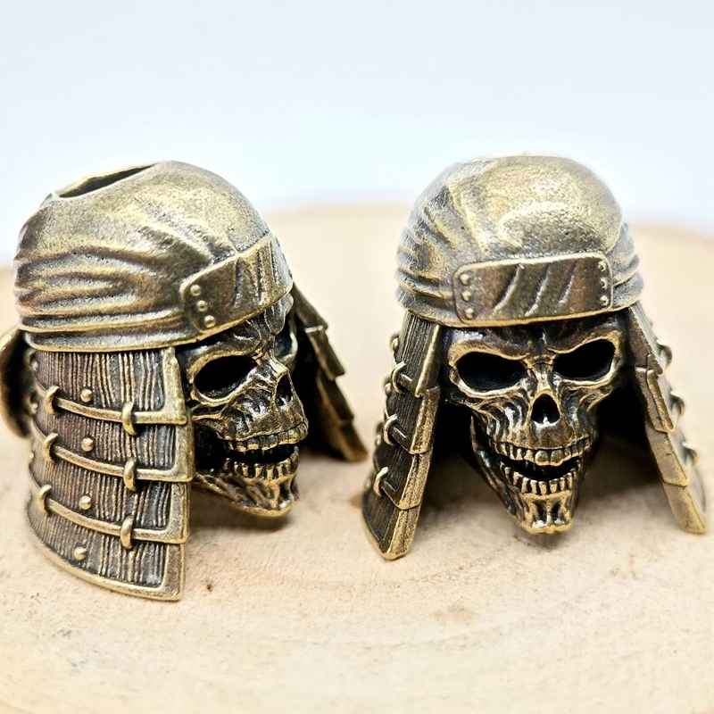 Ninja Skull Head Brass Knife B - Paracord Survival Bracelet 评论和价格