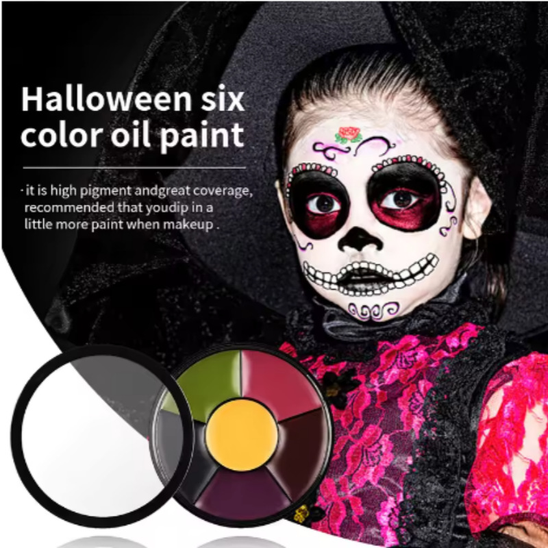 6 Color Oil Face Paint palette - Camo Face Paint 评论和价格