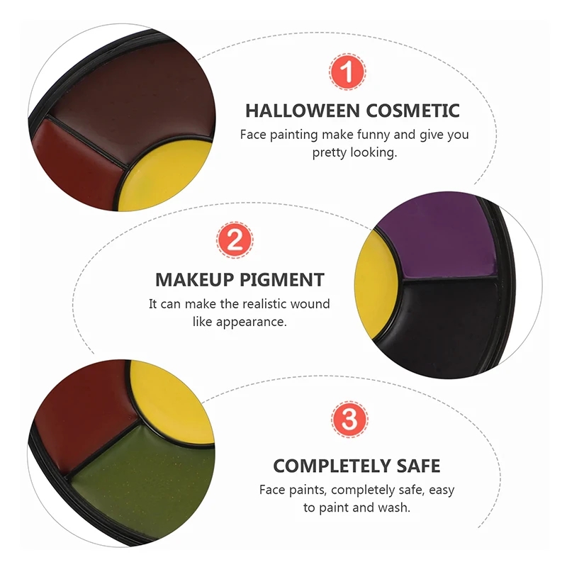 6 Color Oil Face Paint palette - Camo Face Paint 评论和价格