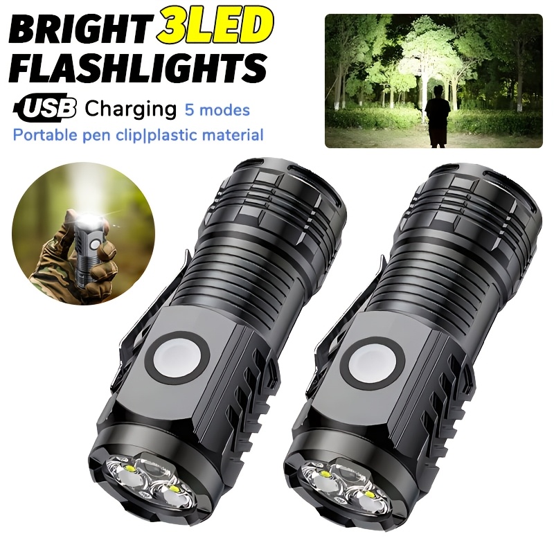 Portable Mini LED Handheld Fla - Tactical Flashlight Rechargeable 评论和价格