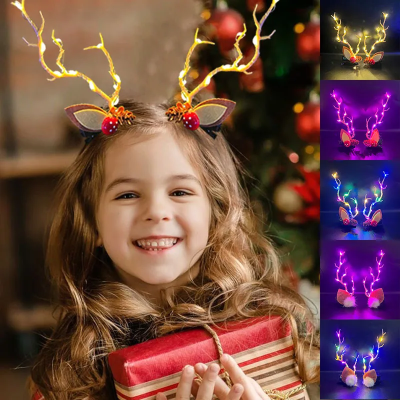 LED Christmas Antler Headwear  - Elk Bugle Call 评论和价格
