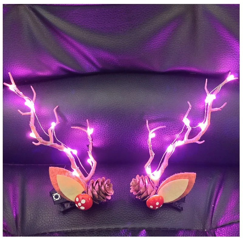 LED Christmas Antler Headwear  - Elk Bugle Call 评论和价格
