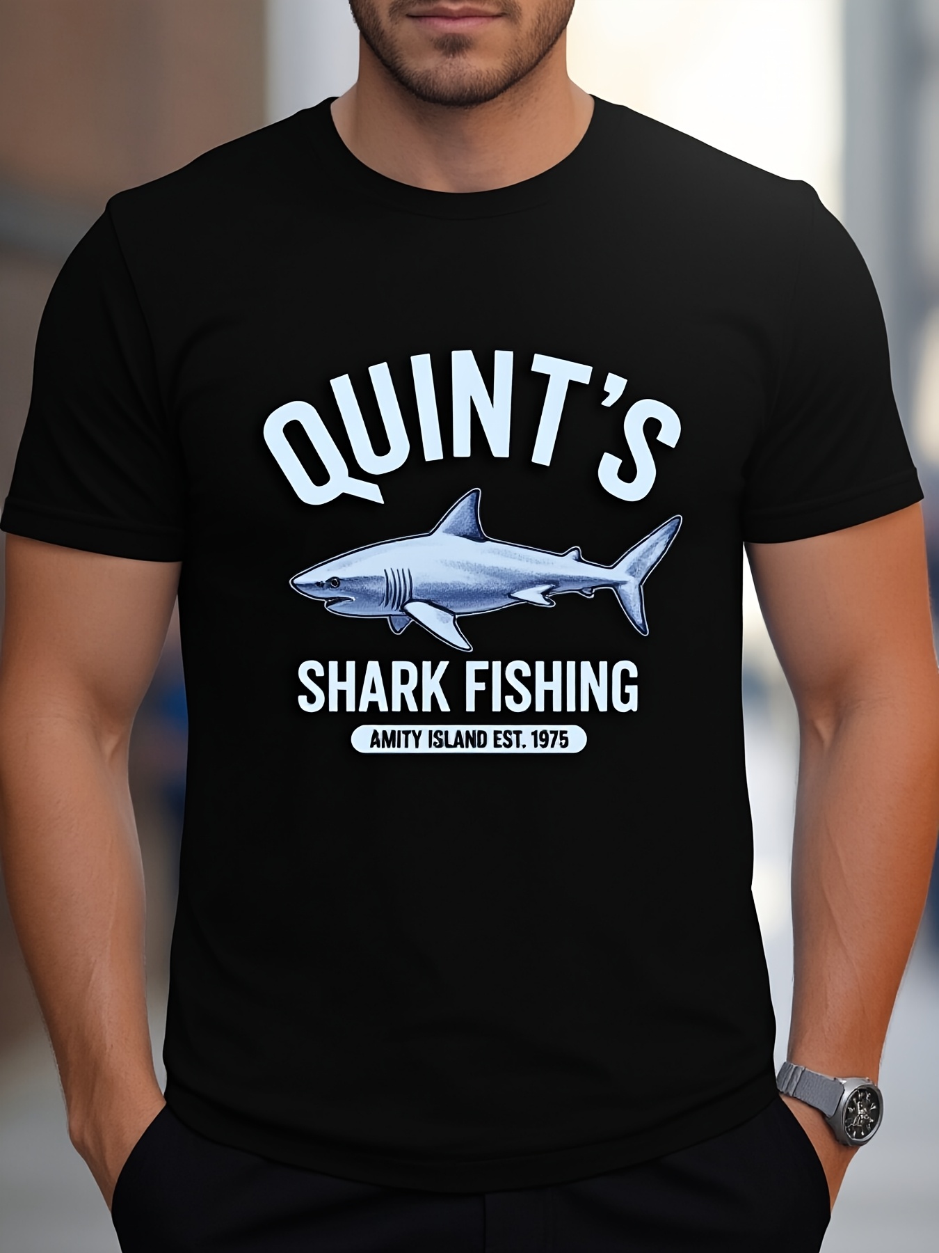 Men's Shark Fishing T-Shirt, H - Outdoor Hunting T Shirts 评论和价格