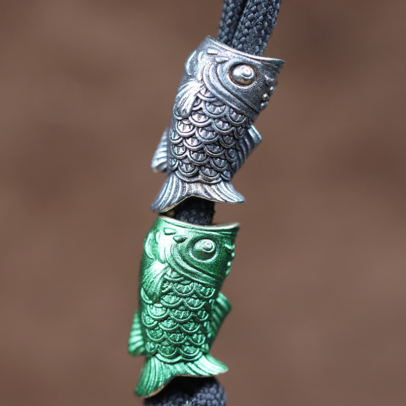 Koinobori Brass Knife Beads Ca - Paracord Survival Bracelet 评论和价格