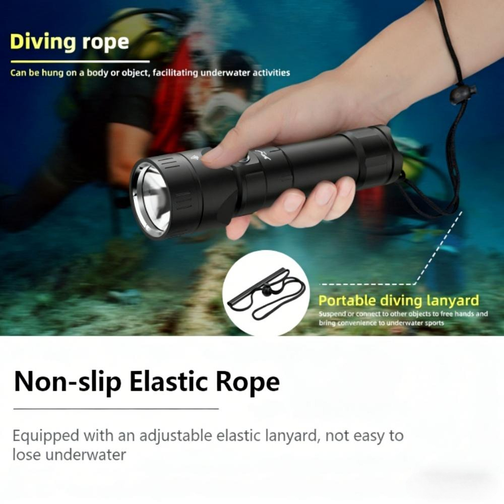 Powerful Diving Flashlight Wat - Tactical Flashlight Rechargeable 评论和价格
