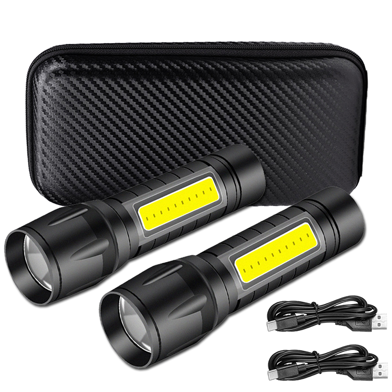 Portable COB+LED Camping Light - Tactical Flashlight Rechargeable 评论和价格