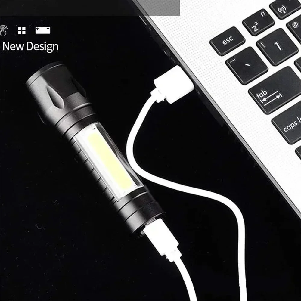 Portable COB+LED Camping Light - Tactical Flashlight Rechargeable 评论和价格