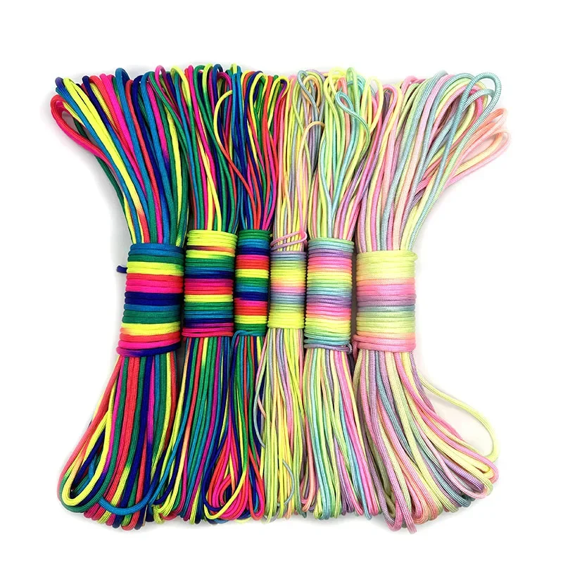 2026 31mRainbow Paracord Rope  - Paracord Survival Bracelet 评论和价格