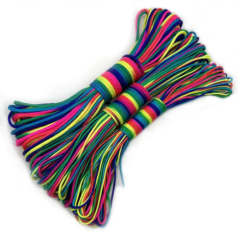2026 31mRainbow Paracord Rope  - Paracord Survival Bracelet 评论和价格