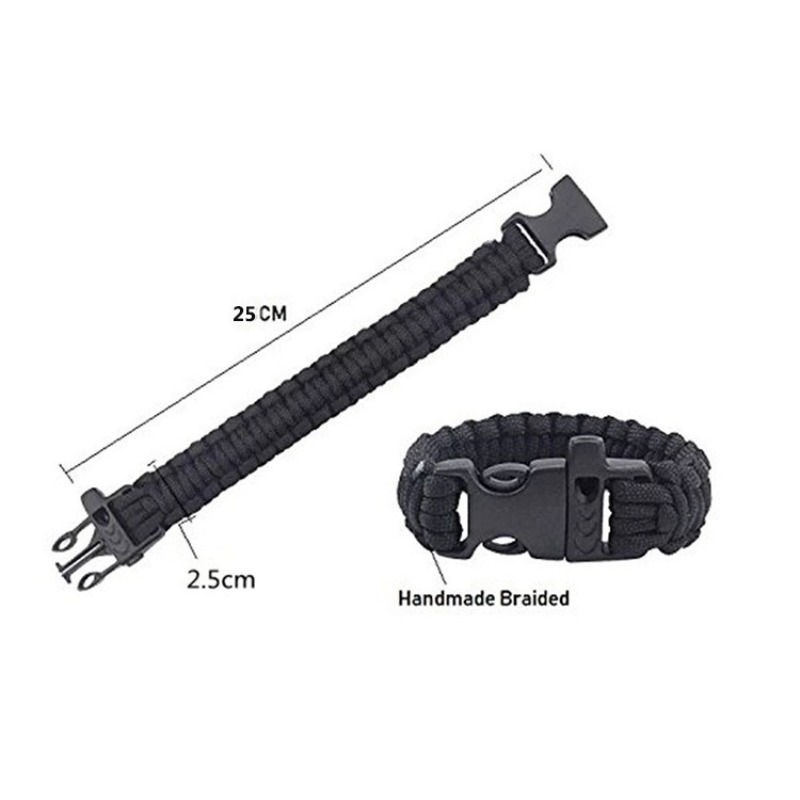 Whistle Paracord Bracelet, Sev - Paracord Survival Bracelet 评论和价格