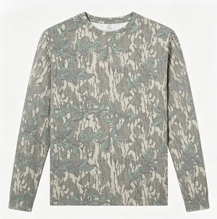 Camo Long Sleeve T‑Shirt Tree  - Outdoor Hunting T Shirts 评论和价格