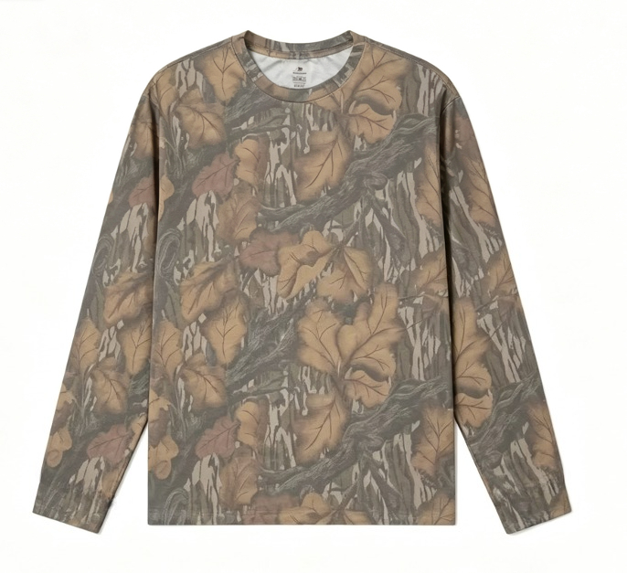 Camo Long Sleeve T‑Shirt Tree  - Outdoor Hunting T Shirts 评论和价格