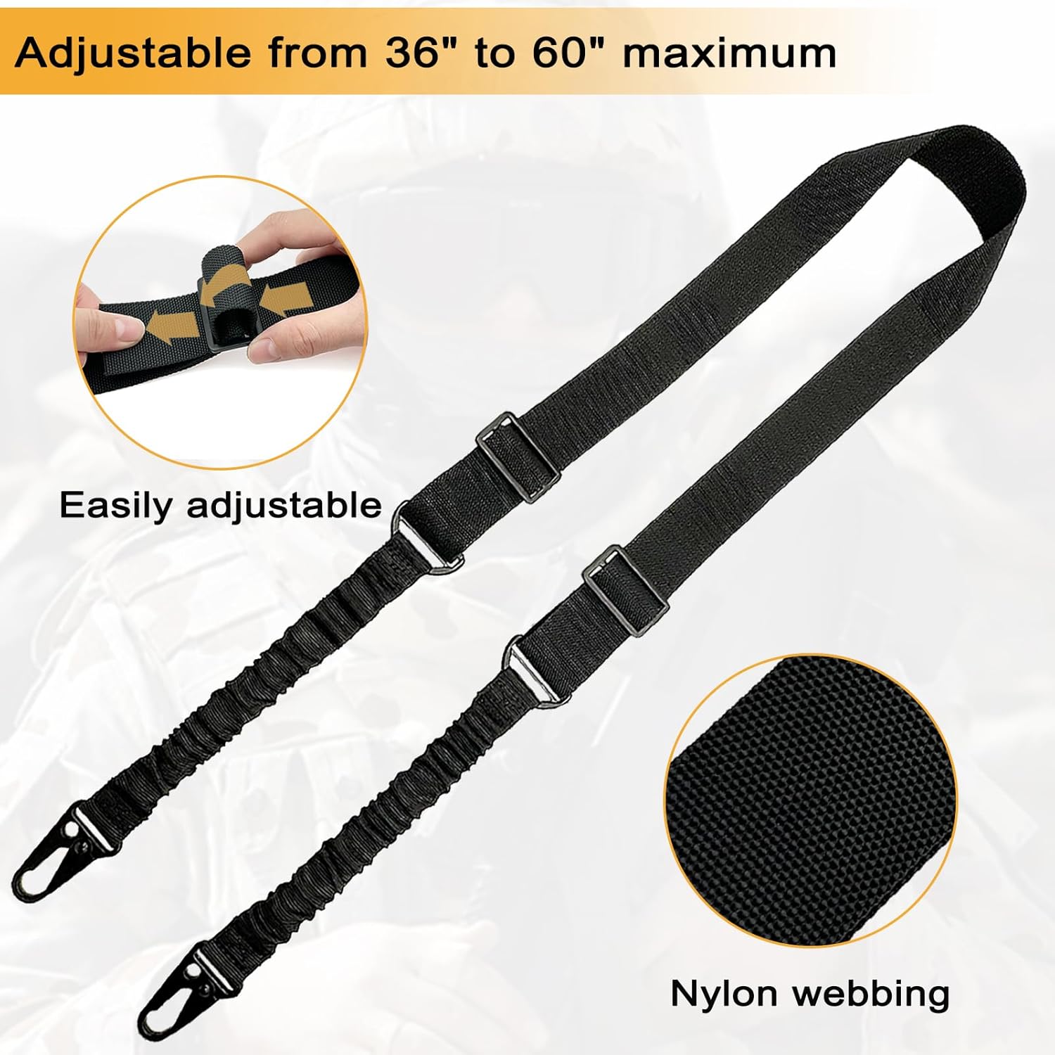 2 Point QD Rifle Sling with Le - Rifle Sling Swivel 评论和价格