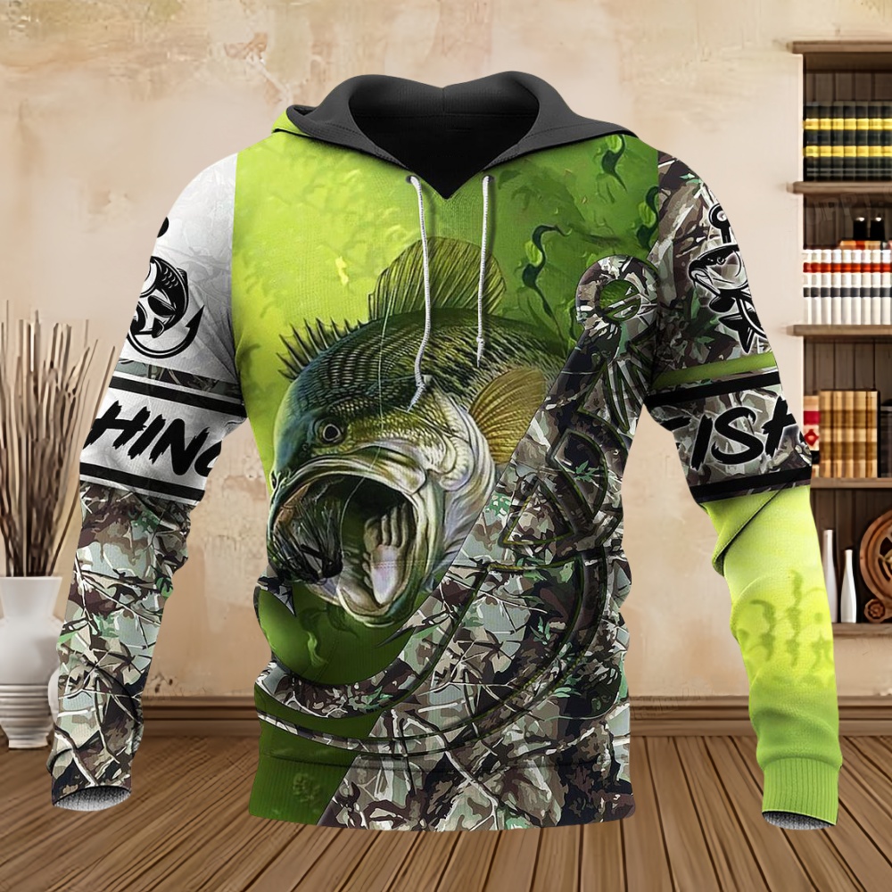 Wild Fishing Print 3D Casual H - Wildman Hunting & Outdoor 评论和价格