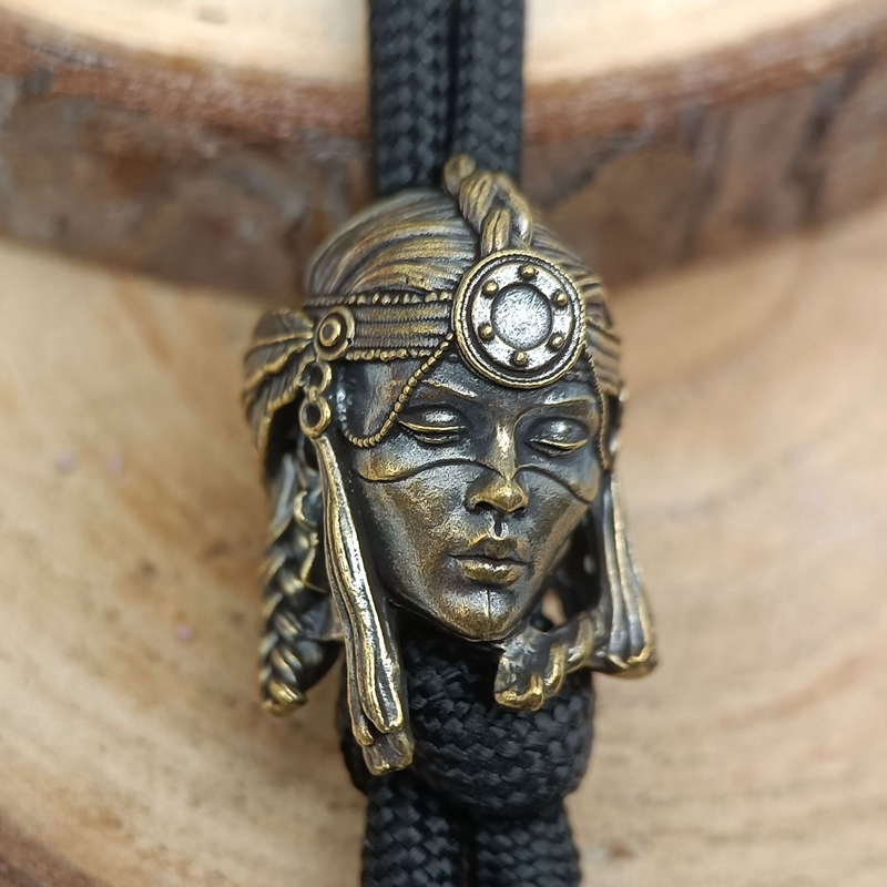 Tribe Female Warrior Brass Kni - Paracord Survival Bracelet 评论和价格