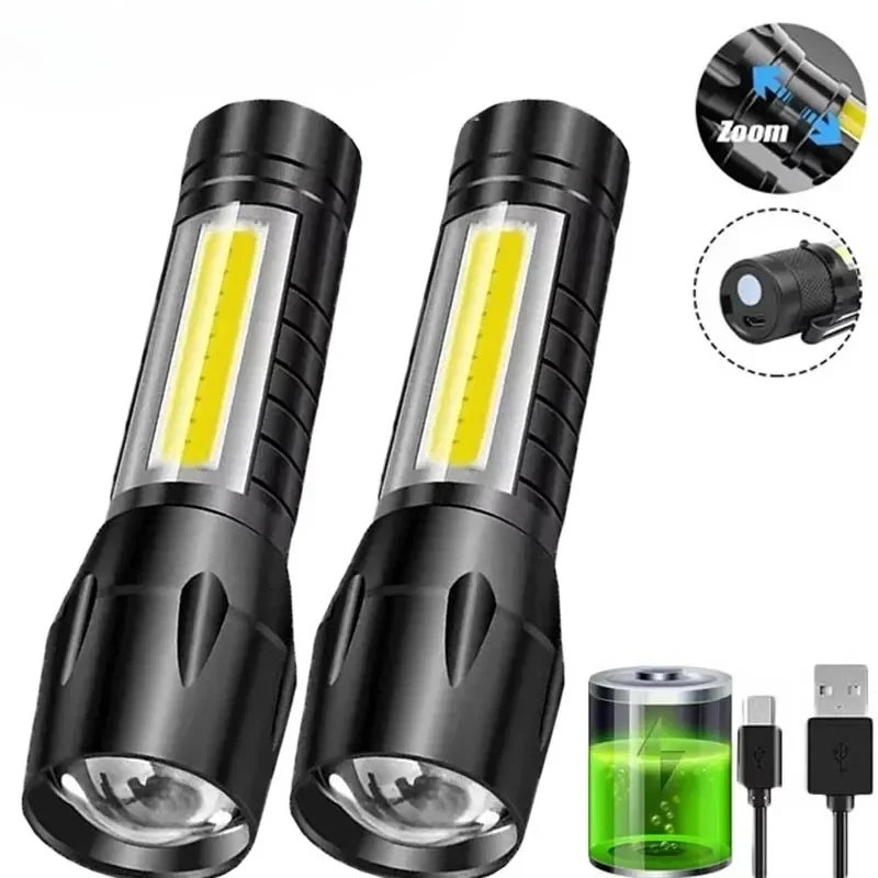 Portable COB+LED Camping Light - Tactical Flashlight Rechargeable 评论和价格