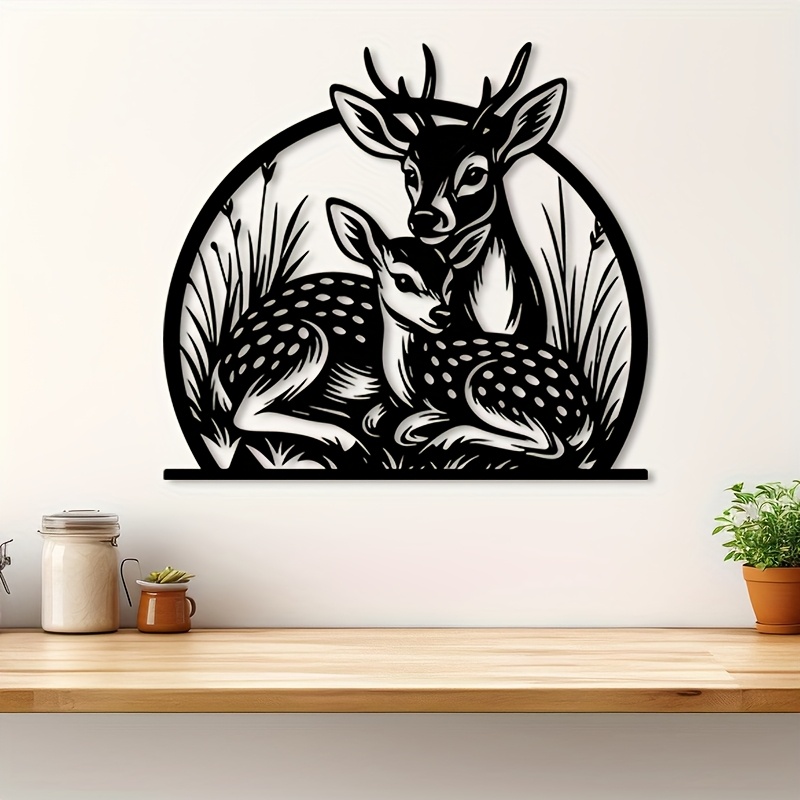 Brand Rustic Iron Deer Wall Ar - Hunting Outdoor Brands 评论和价格