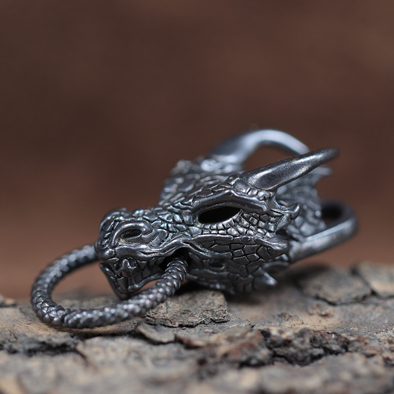 Dragon Head Brass Buckle EDC O - Paracord Survival Bracelet 评论和价格