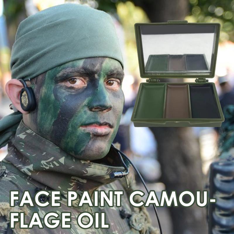 3 Colors Army Fans CS Shooting - Camo Face Paint 评论和价格