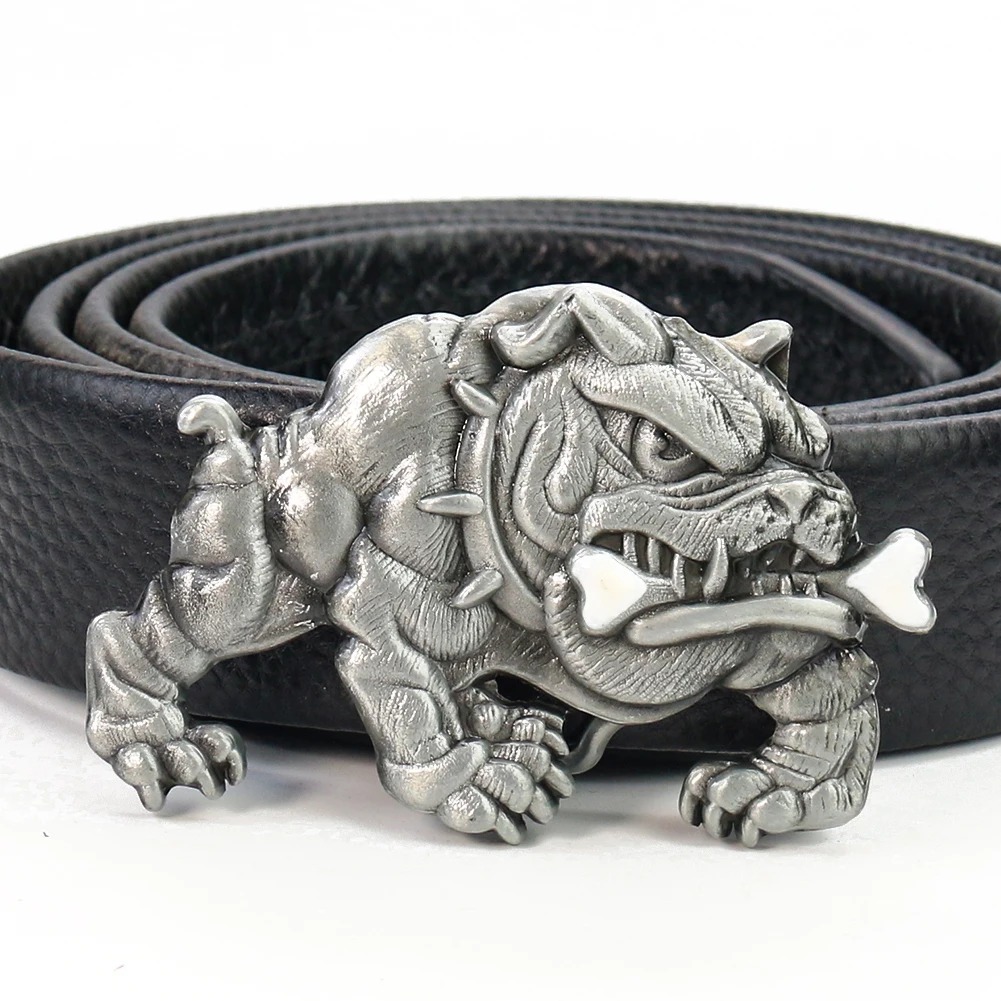 Pit Bull Dog Fangs Belt Buckle - Hunting Dog Outdoor 评论和价格