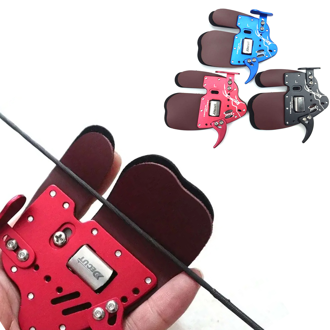 DECUT Archery Finger Tab Guard - Outdoor Hunting Gloves 评论和价格