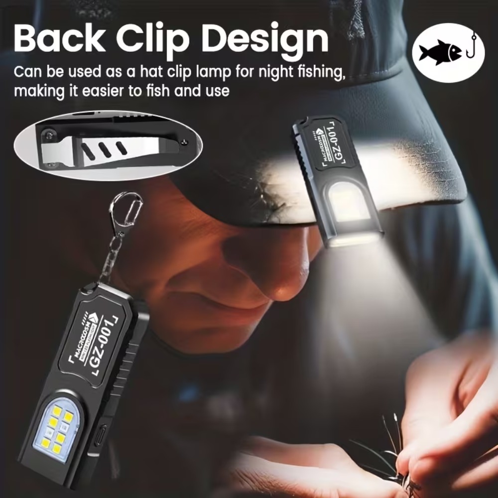 Mini COB LED Keychain Flashlig - Tactical Flashlight Rechargeable 评论和价格
